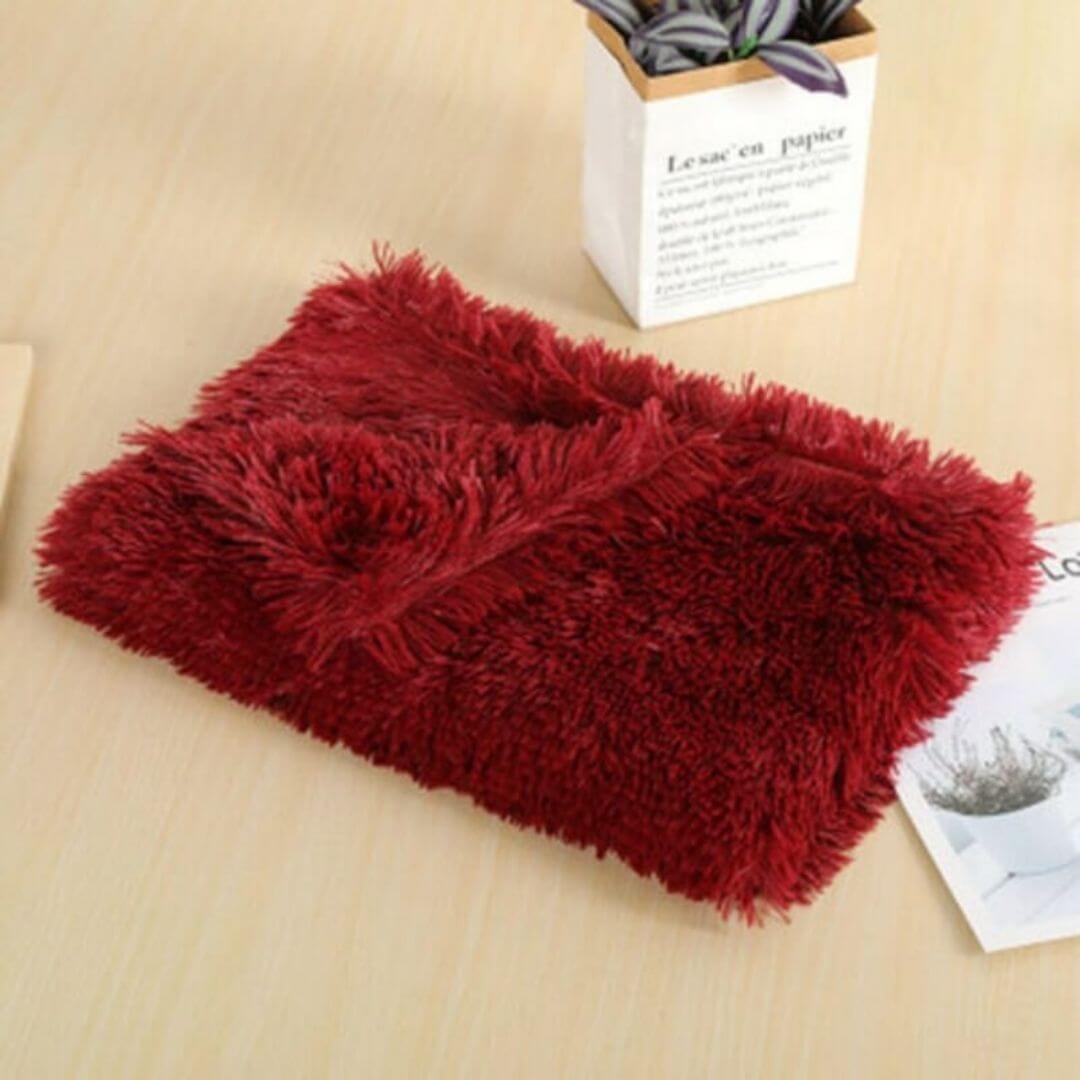 Lit Pour Chien Rouge Anti-Stress MrFluffyFriend